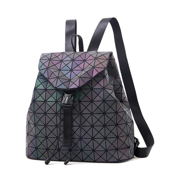 Geometric Backpack - color changing with light